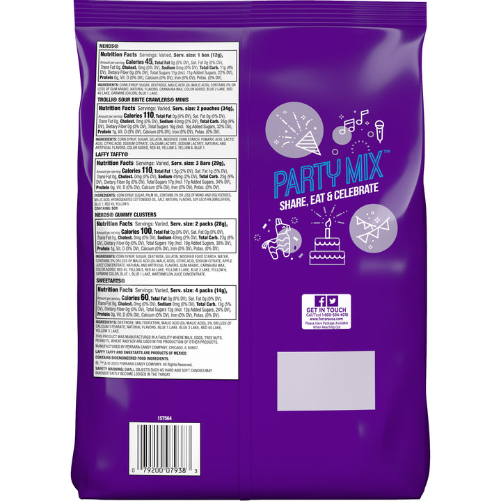 Sweetarts Ferrara Assorted Party Mix Mixed-28.26 oz.-4/Case