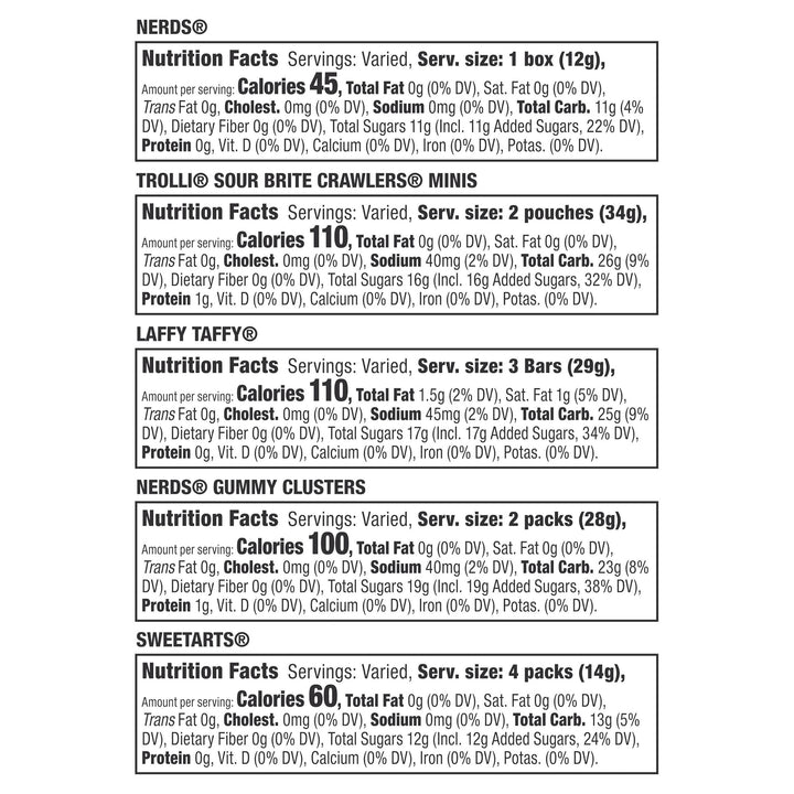 Sweetarts Ferrara Assorted Party Mix Mixed-28.26 oz.-4/Case