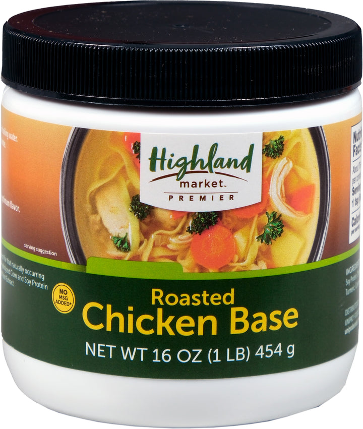 Highland Market Premier Roasted Chicken Base-6 Count-1/Case