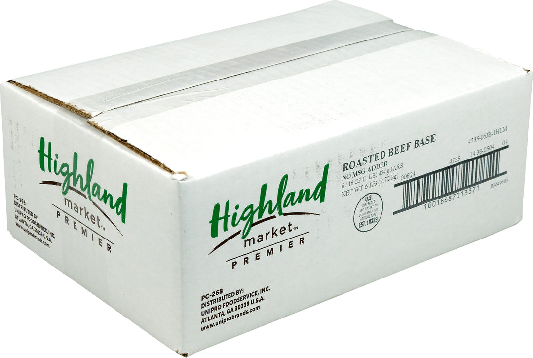 Highland Market Premier Roasted Beef Base-6 Count-1/Case