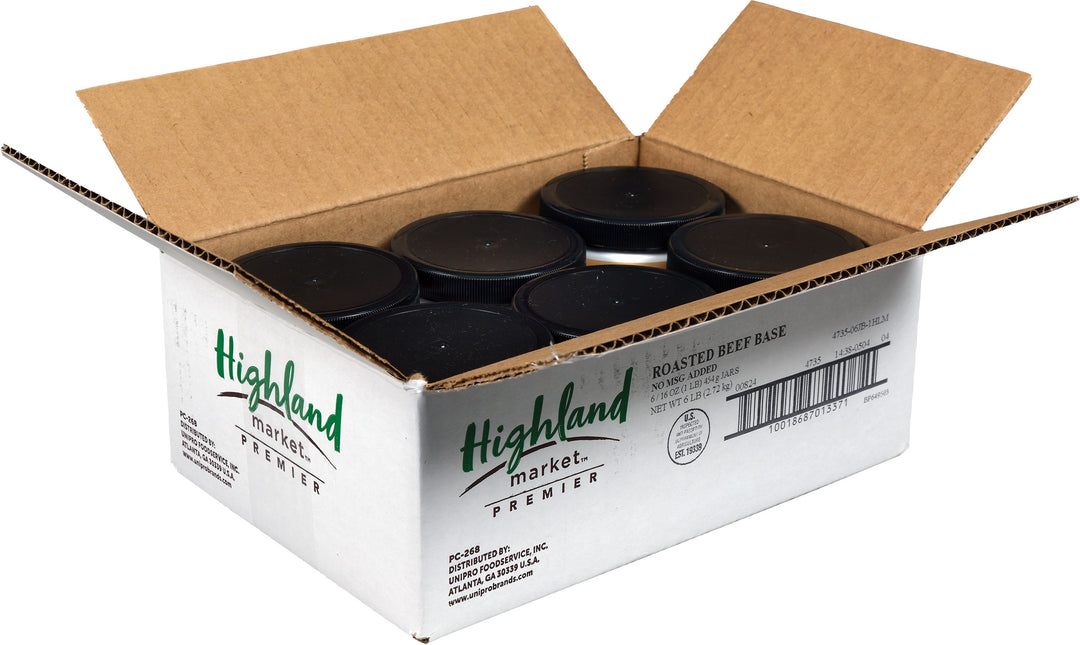 Highland Market Premier Roasted Beef Base-6 Count-1/Case