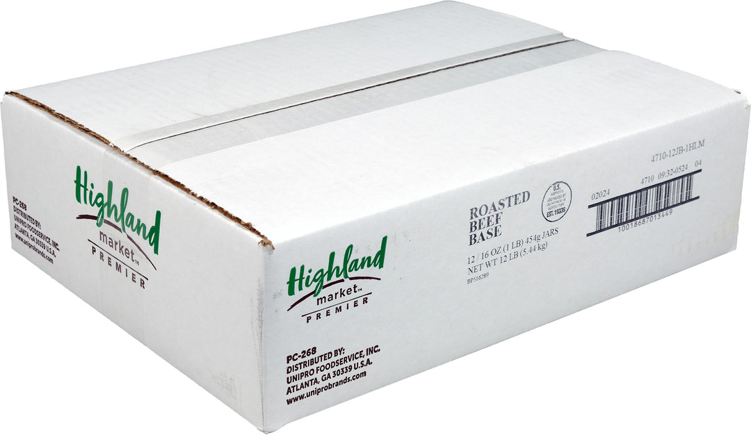 Highland Market Premier Roasted Beef Base-12 Count-1/Case