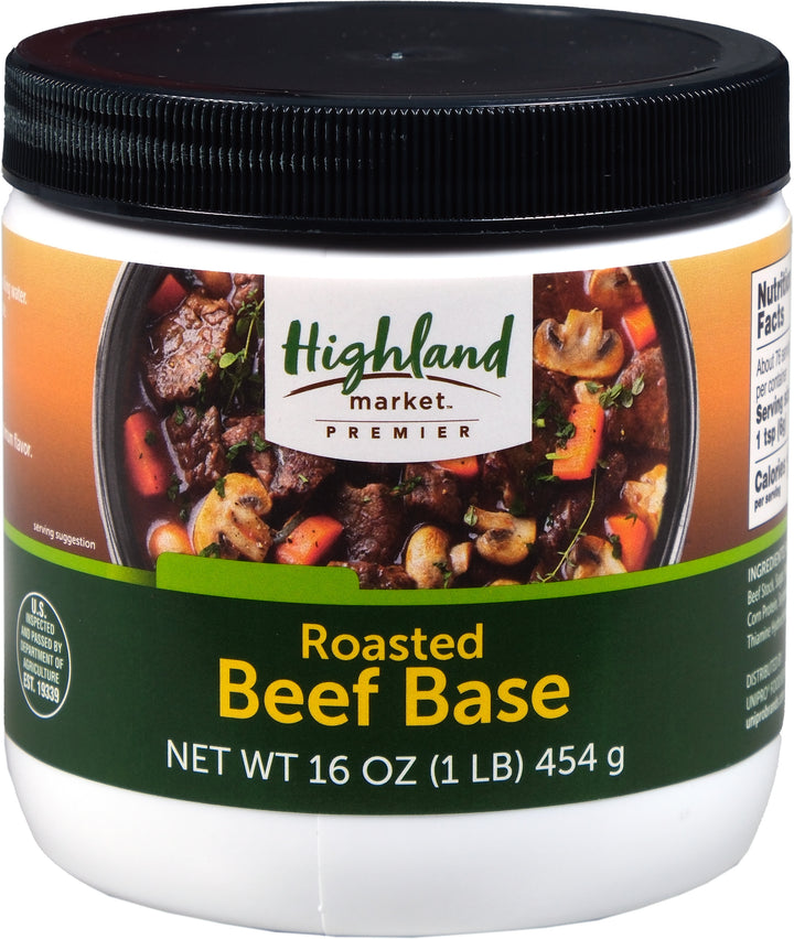 Highland Market Premier Roasted Beef Base-12 Count-1/Case