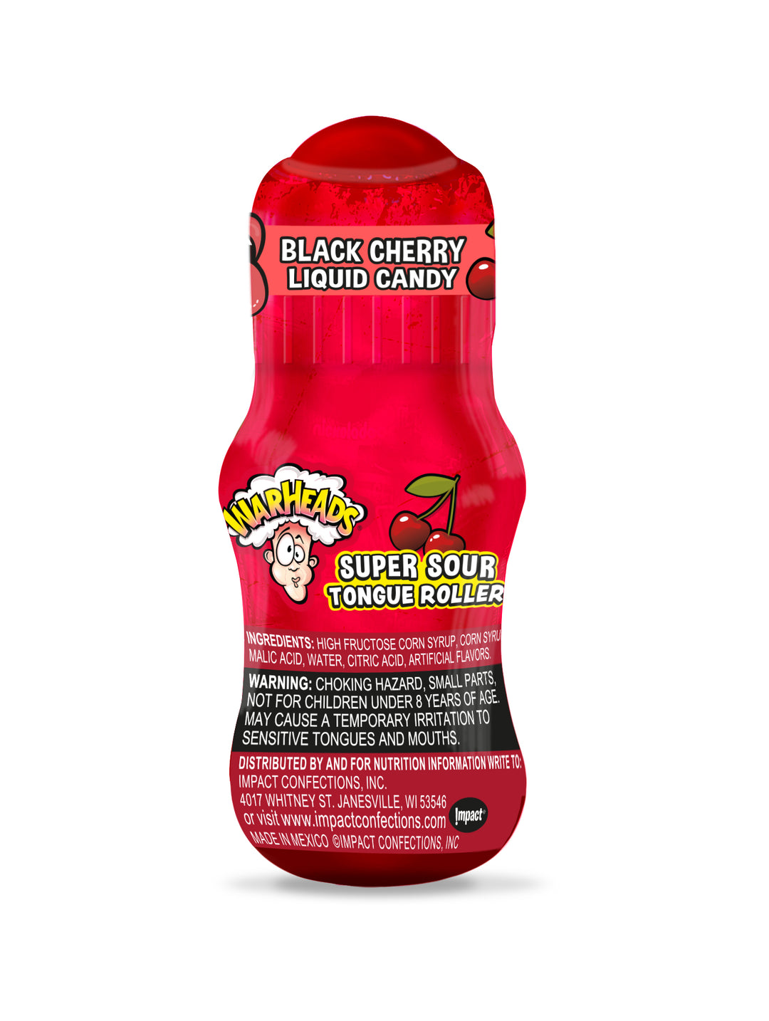 Warheads Super Sour Tongue Roller Case-0.85 fl. oz.-12/Box-18/Case