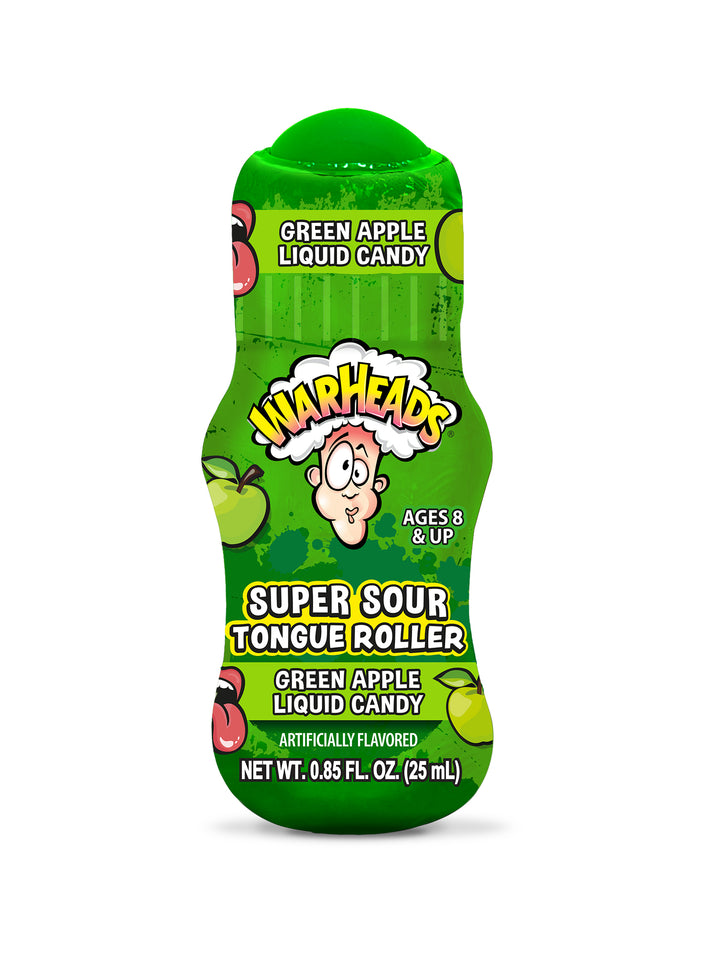 Warheads Super Sour Tongue Roller Case-0.85 fl. oz.-12/Box-18/Case