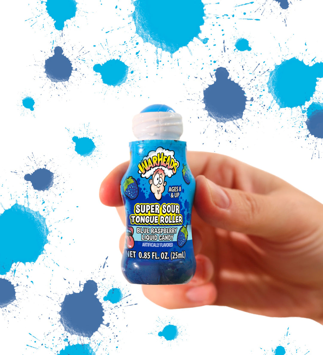 Warheads Super Sour Tongue Roller Case-0.85 fl. oz.-12/Box-18/Case
