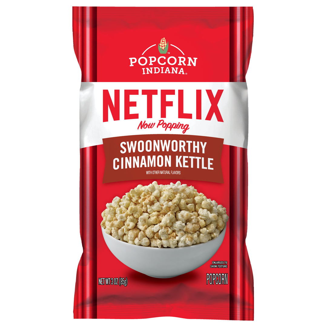 Popcorn Indiana Swoonworthy Cinnamon Kettle Popcorn-3 oz.-6/Case