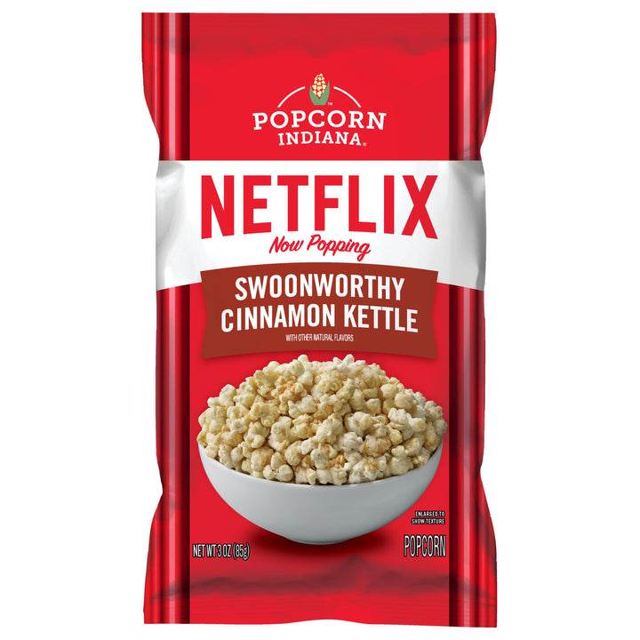 Popcorn Indiana Swoonworthy Cinnamon Kettle Popcorn-3 oz.-6/Case