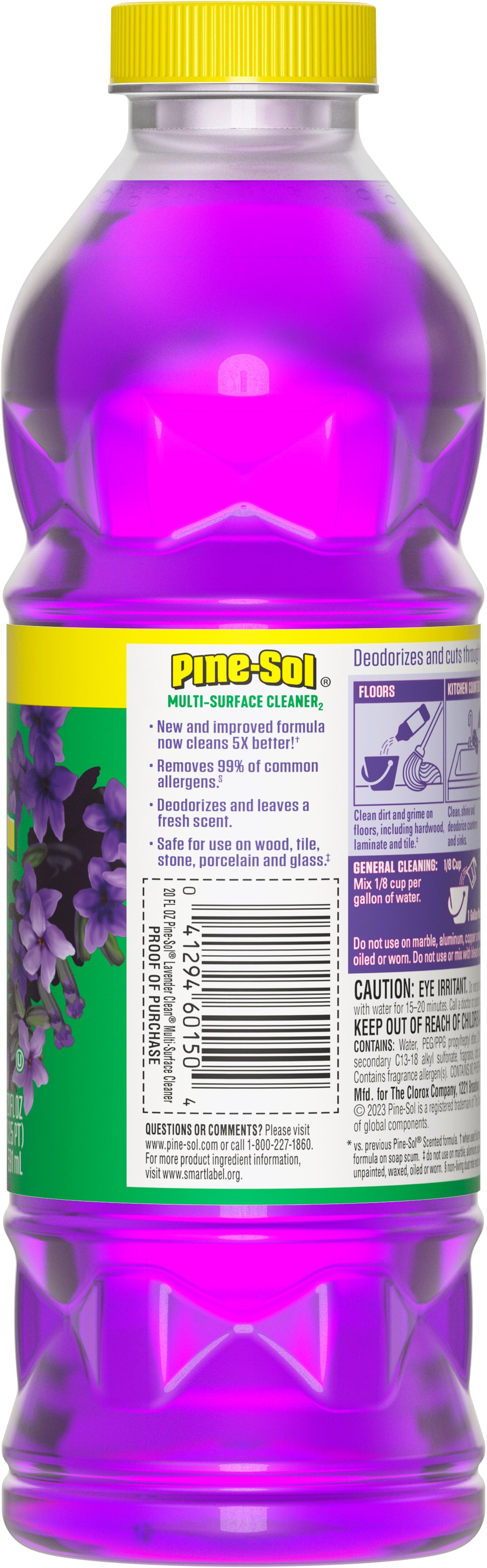 Pine Sol Lavender Citric Acid Formula Cleaner-20 fl. oz.-8/Case