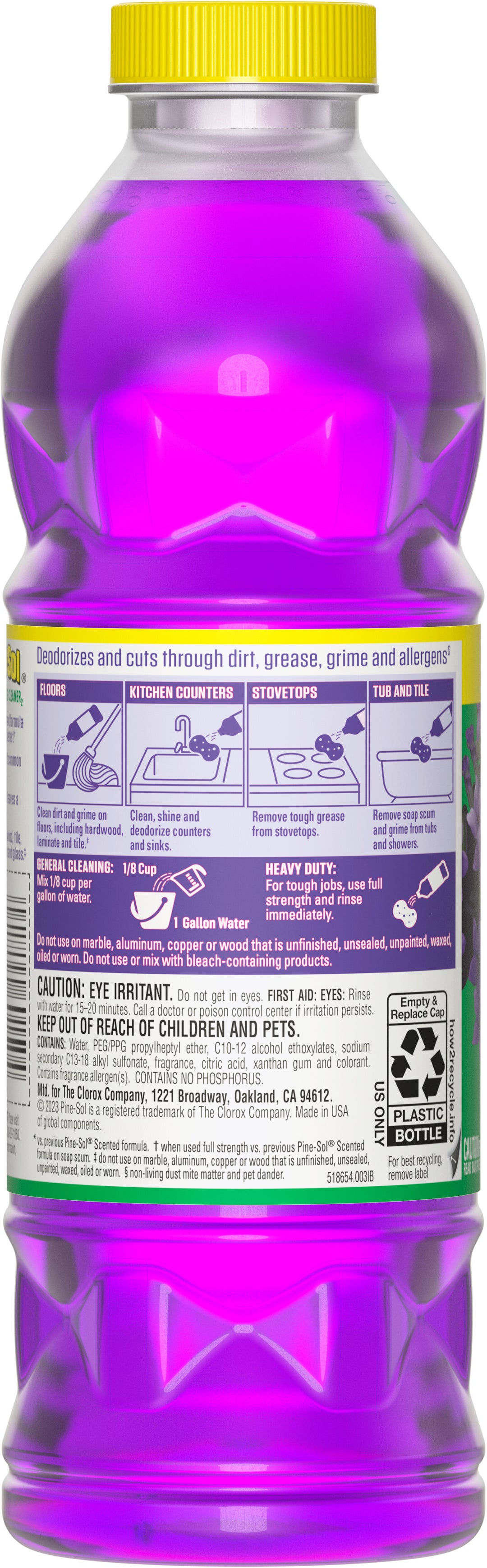 Pine Sol Lavender Citric Acid Formula Cleaner-20 fl. oz.-8/Case