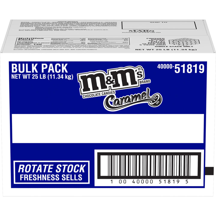 M&M's Bite Size Caramel-25 lbs.-1/Case