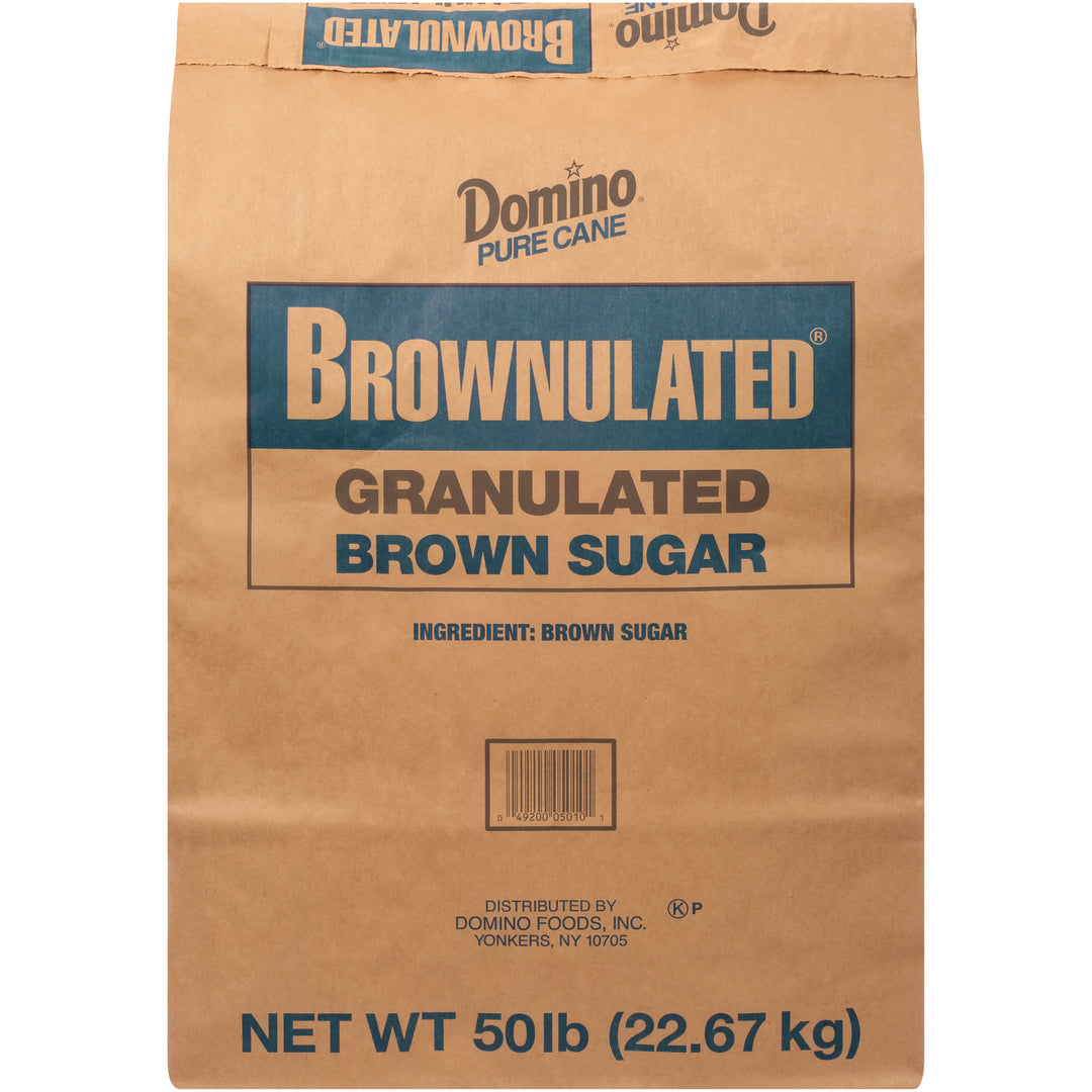 Domino Reduced Sodium Brownulated Granules-50 lbs.-1/Case