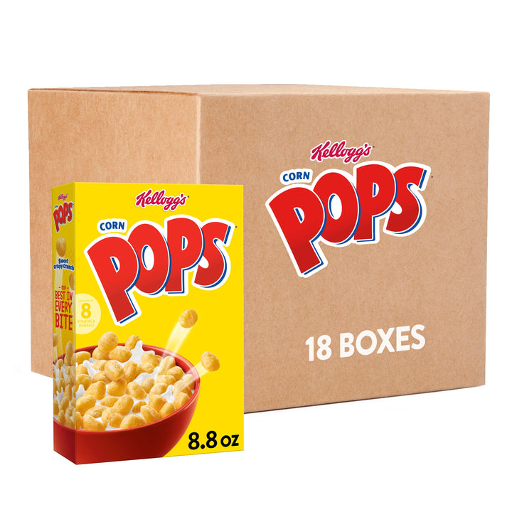 Kellogg's Corn Pops Original Cereal Box-8.8 oz.-18/Case