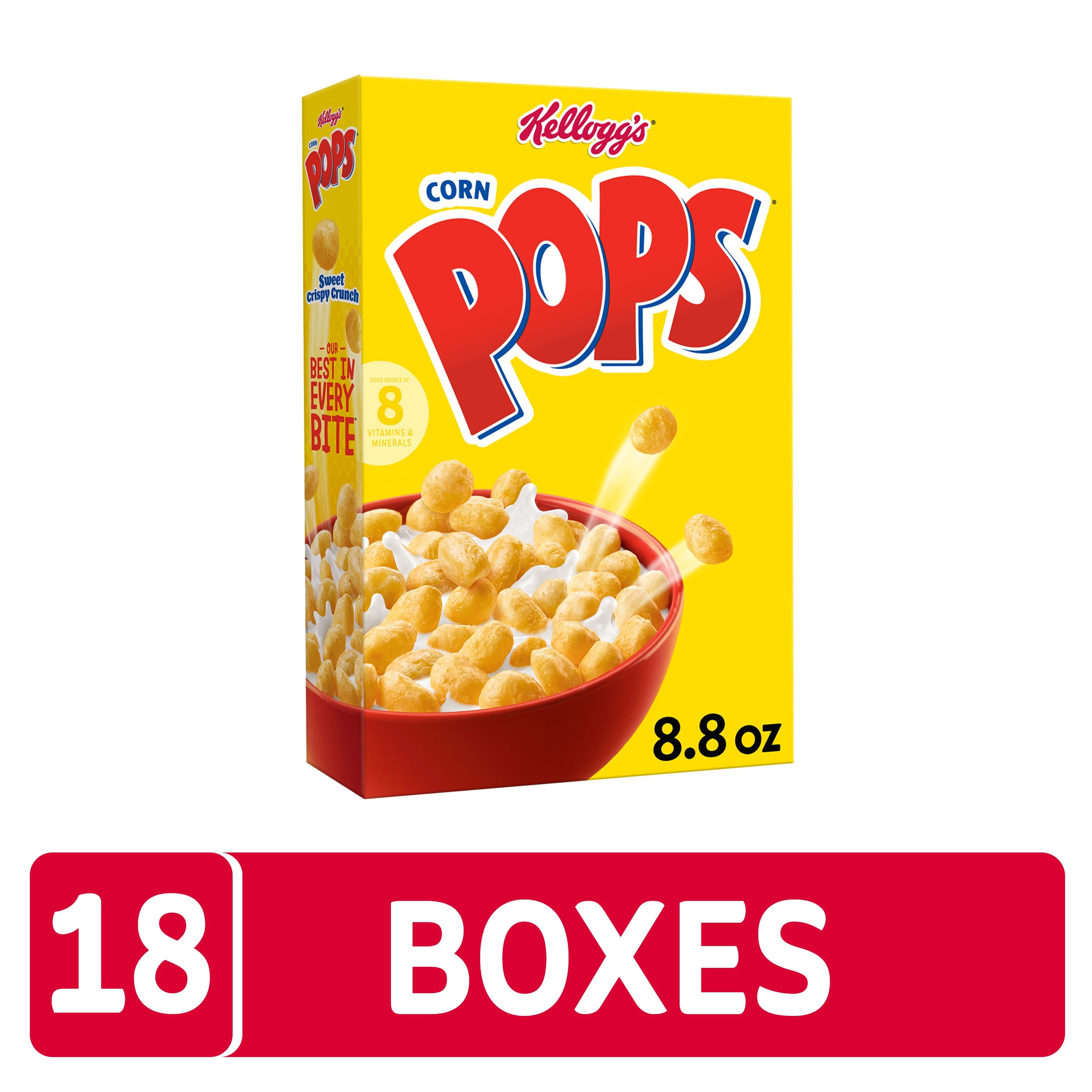 Kellogg's Corn Pops Original Cereal Box-8.8 oz.-18/Case MPN