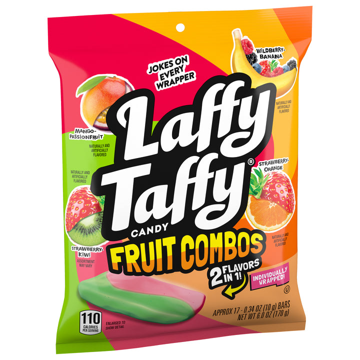 Laffy Taffy Fruit Combo Taffy Pouch-6 oz.-12/Case