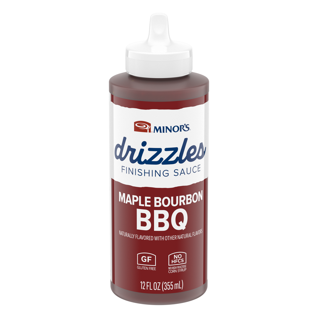 Minor's Maple Bourbon Bbq Drizzle-12 fl. oz.-6/Case