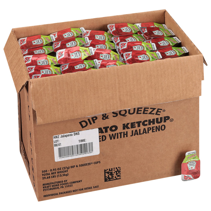 Heinz Jalapeno Ketchup Dip & Squeeze Single Serve Packet-29.68 lbs.-1/Case