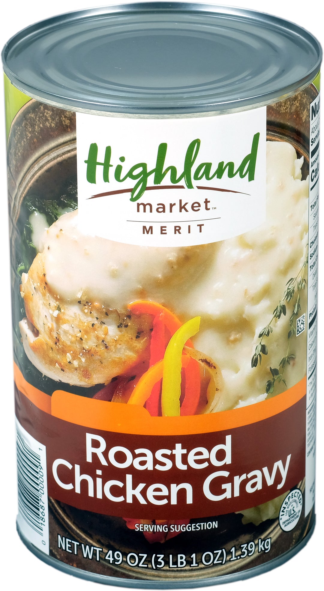 Highland Market Merit Roasted Chicken Gravy-49 oz.-12/Case