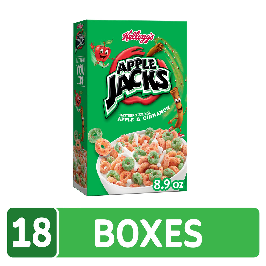 Kellogg's Apple Jacks Original Cereal-8.9 oz.-18/Case