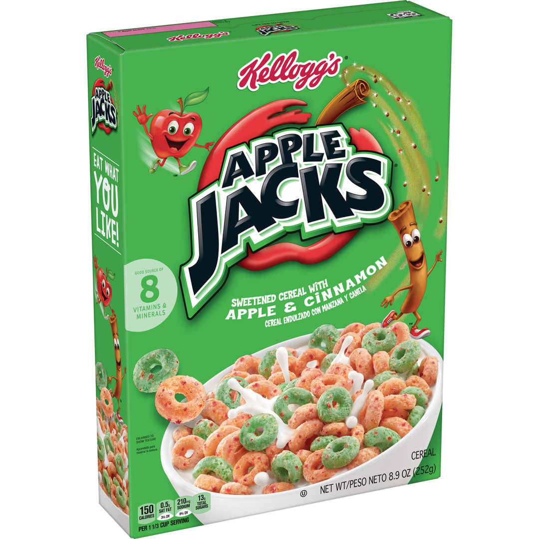 Kellogg's Apple Jacks Original Cereal-8.9 oz.-18/Case