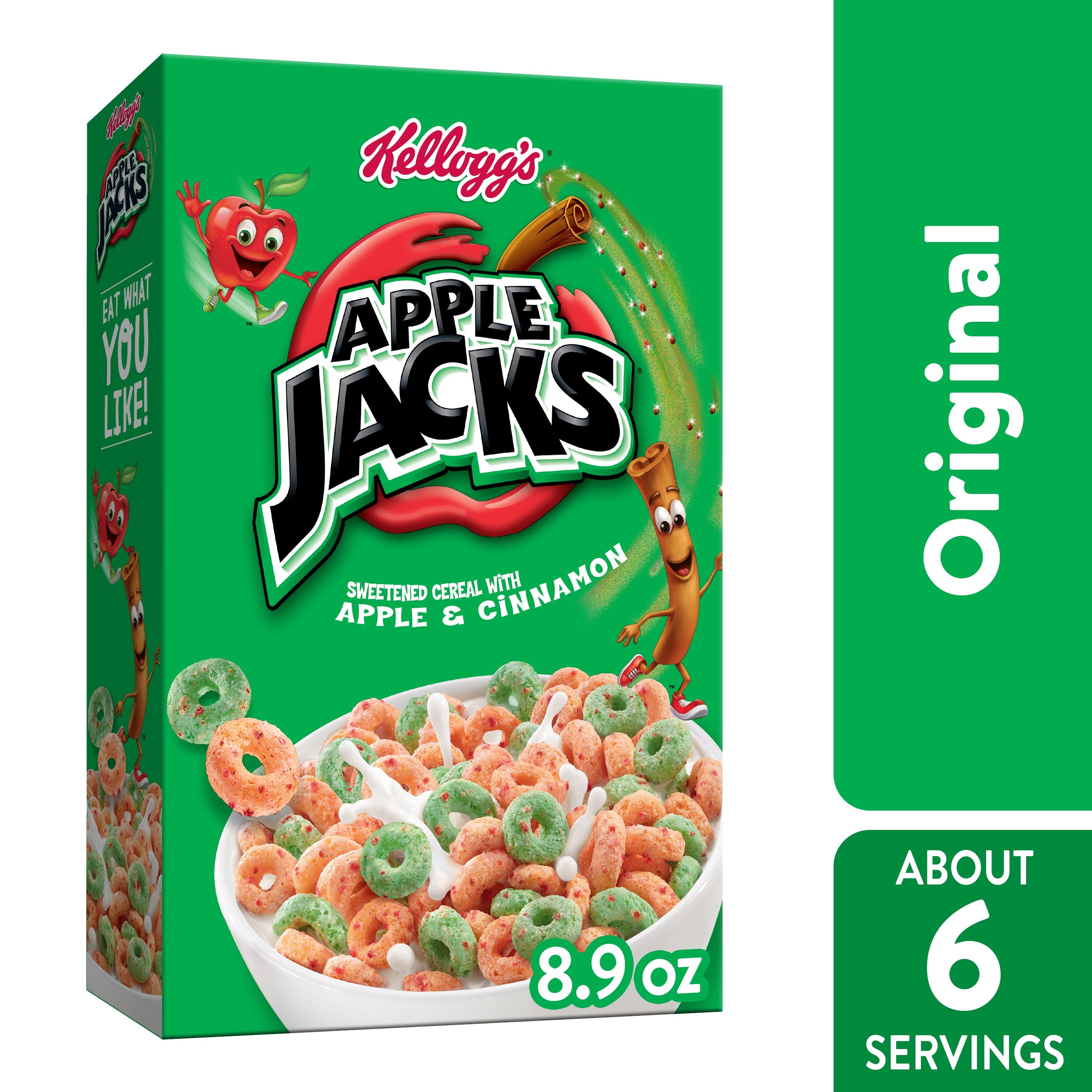 Kellogg's Apple Jacks Original Cereal-8.9 oz.-18/Case MPN