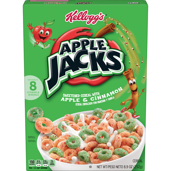 Kellogg's Apple Jacks Original Cereal-8.9 oz.-18/Case