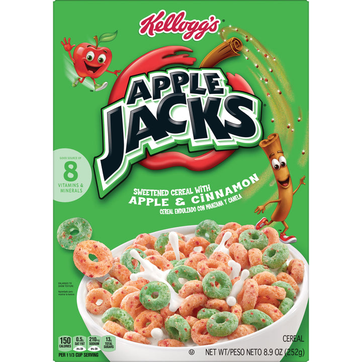 Kellogg's Apple Jacks Original Cereal-8.9 oz.-18/Case