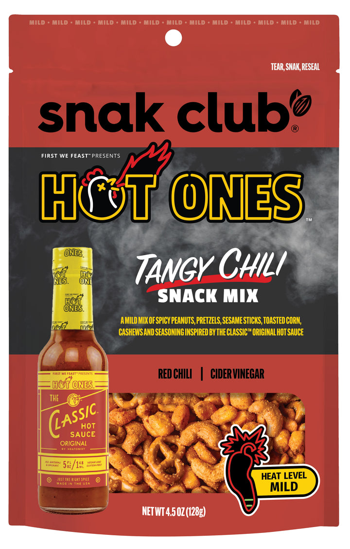 Snak Club Hot Ones Tangy Chili Snack Mix-4.5 oz.-6/Case