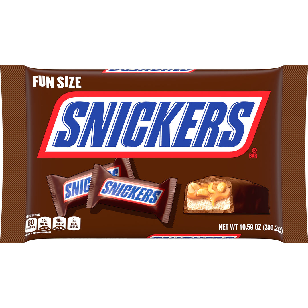 Snickers Funsize Display Ready Case/Bag-18 Count-1/Case