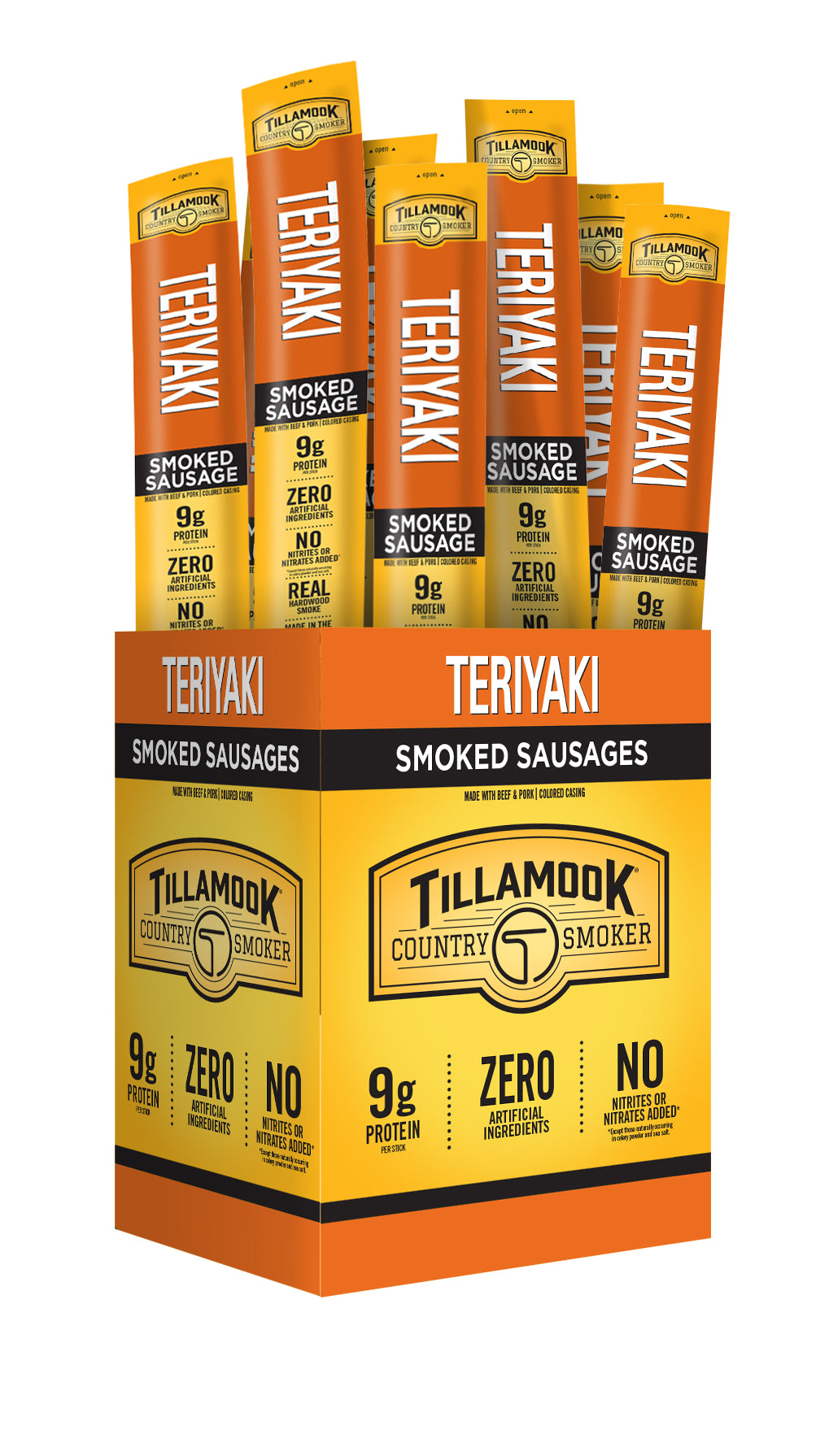 Tillamook Country Smoker Teriyaki Sticks-1 Count-24/Box-9/Case