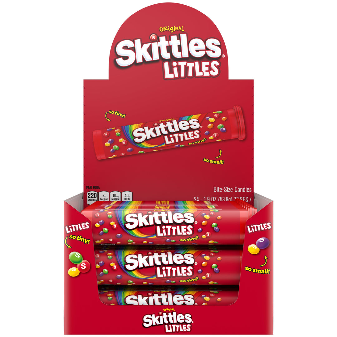 Skittles Original Share Size Mega Tube Each-1.9 oz.-24/Box-6/Case