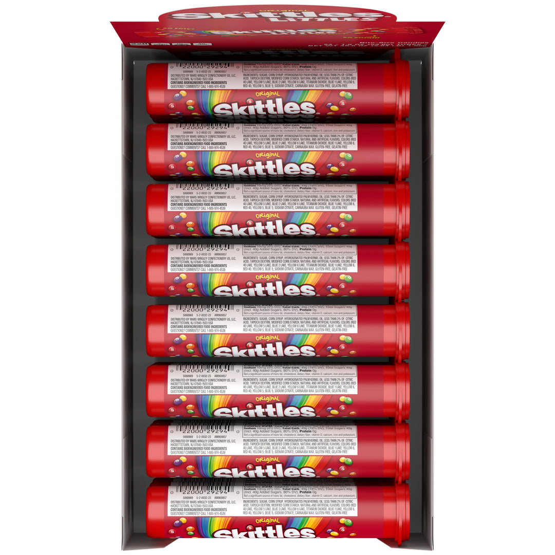 Skittles Original Share Size Mega Tube Each-1.9 oz.-24/Box-6/Case