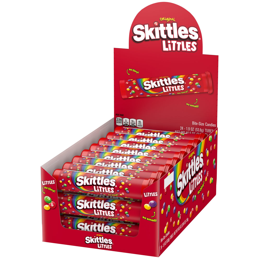 Skittles Original Share Size Mega Tube Each-1.9 oz.-24/Box-6/Case