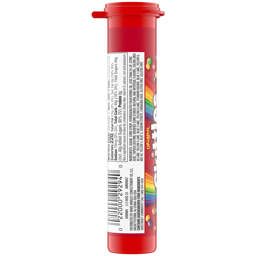 Skittles Original Share Size Mega Tube Each-1.9 oz.-24/Box-6/Case