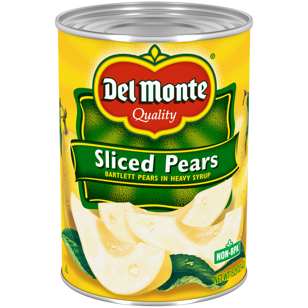 Del Monte Pears Sliced In Heavy Syrup-15.25 oz.-12/Case