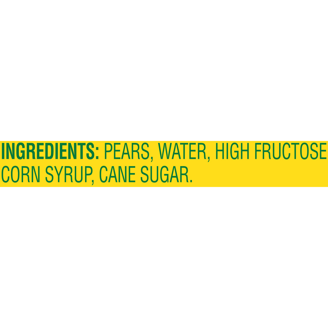 Del Monte Pears Sliced In Heavy Syrup-15.25 oz.-12/Case