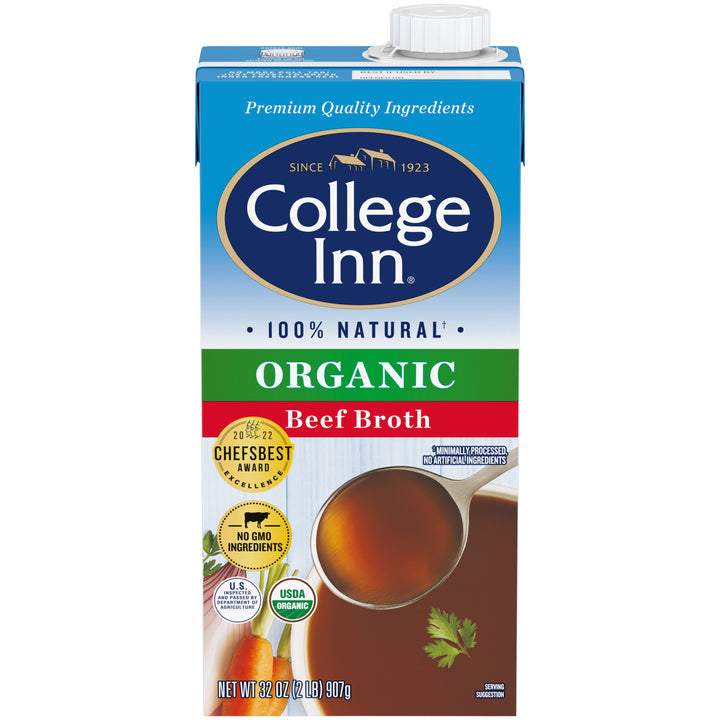 College Inn Organic Aseptic Beef Broth-32 oz.-12/Case