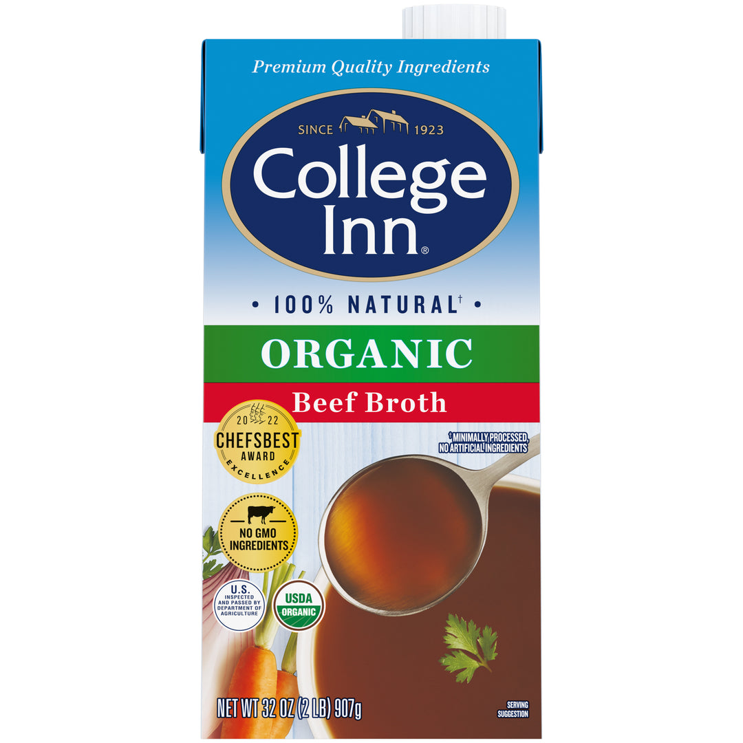 College Inn Organic Aseptic Beef Broth-32 oz.-12/Case