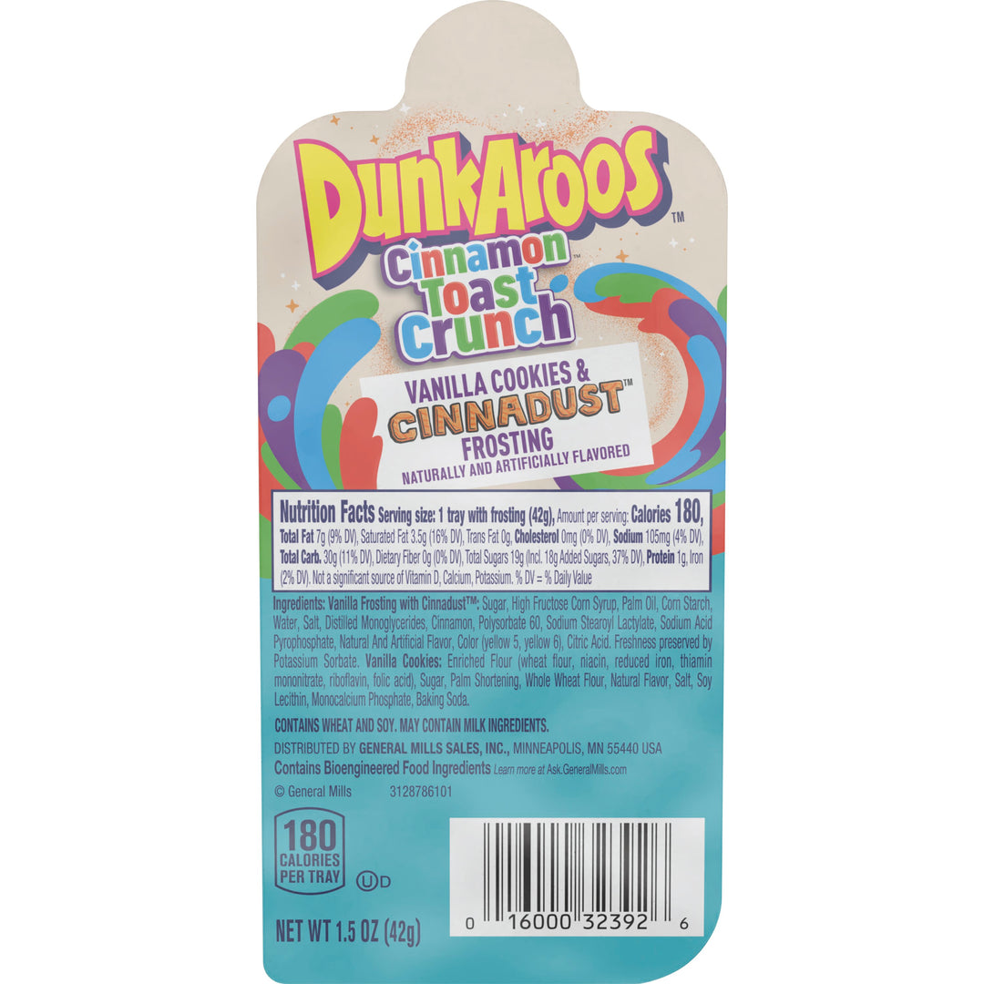 Dunkaroos Vanilla Cookies With Cinnamon Toast Crunch Frosting-1.5 oz.-12/Box-3/Case