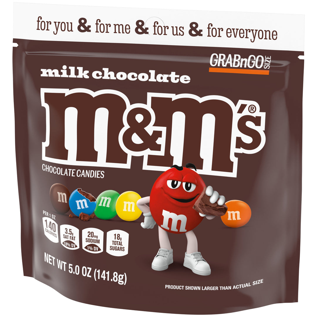 M&M's Milk Chocolate Stand Up Pouch-5 oz.-12/Case