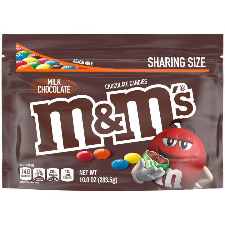 M&M's Milk Chocolate Stand Up Pouch-10 oz.-12/Case