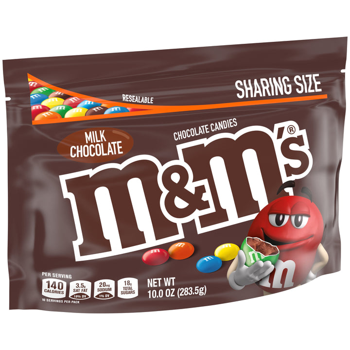 M&M's Milk Chocolate Stand Up Pouch-10 oz.-12/Case