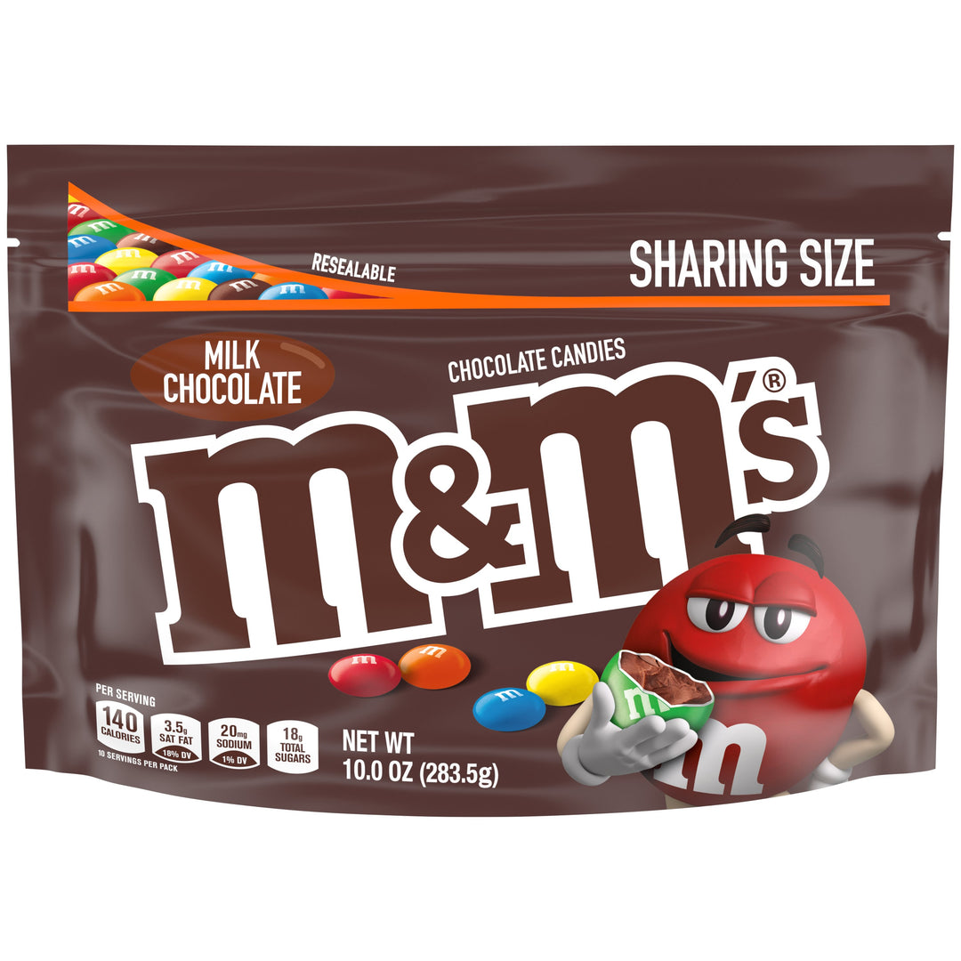 M&M's Milk Chocolate Stand Up Pouch-10 oz.-12/Case