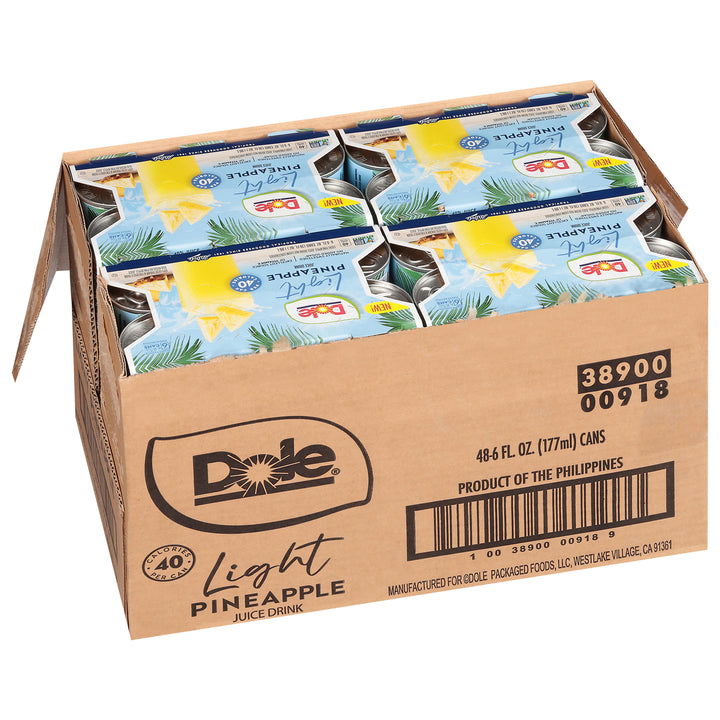 Dole Light Pineapple Juice Drink-8/6/6 Fl Oz-36 fl. oz.-8/Case