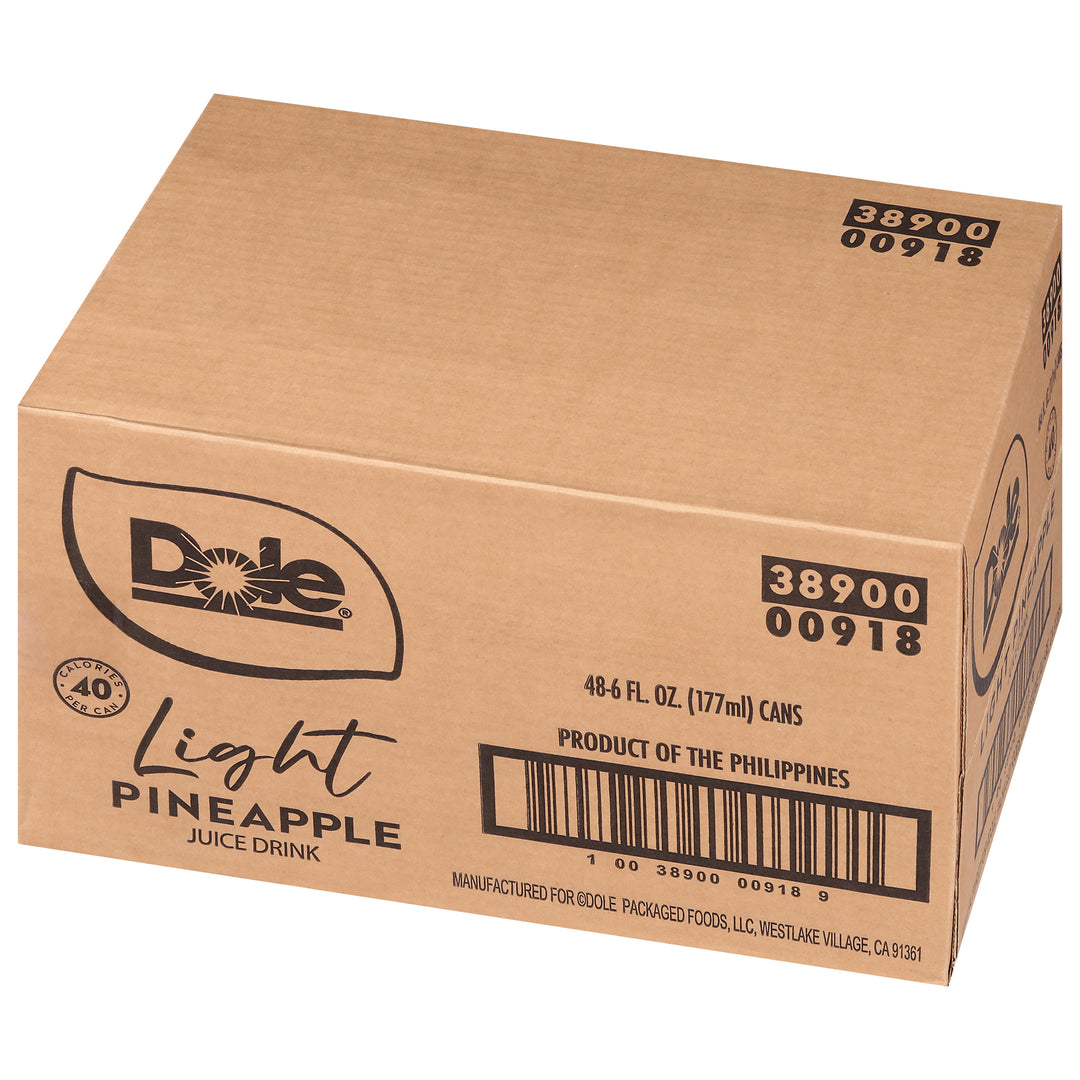 Dole Light Pineapple Juice Drink-8/6/6 Fl Oz-36 fl. oz.-8/Case