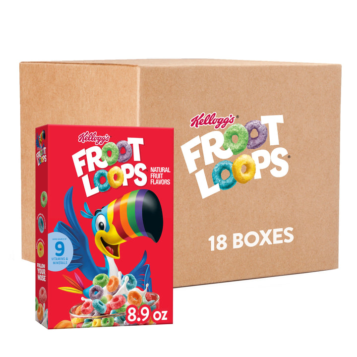 Kellogg's Froot Loops Cereal Original-8.9 oz.-18/Case