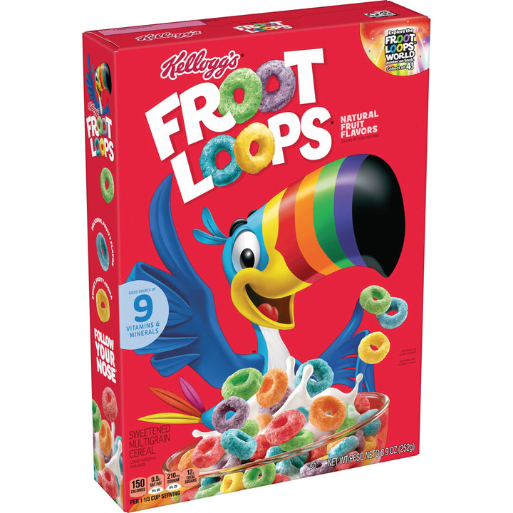 Kellogg's Froot Loops Cereal Original-8.9 oz.-18/Case