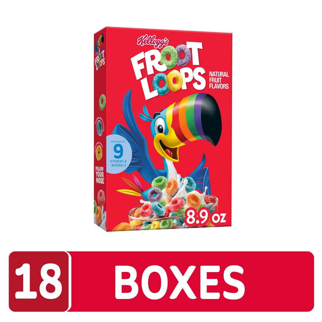 Kellogg's Froot Loops Cereal Original-8.9 oz.-18/Case