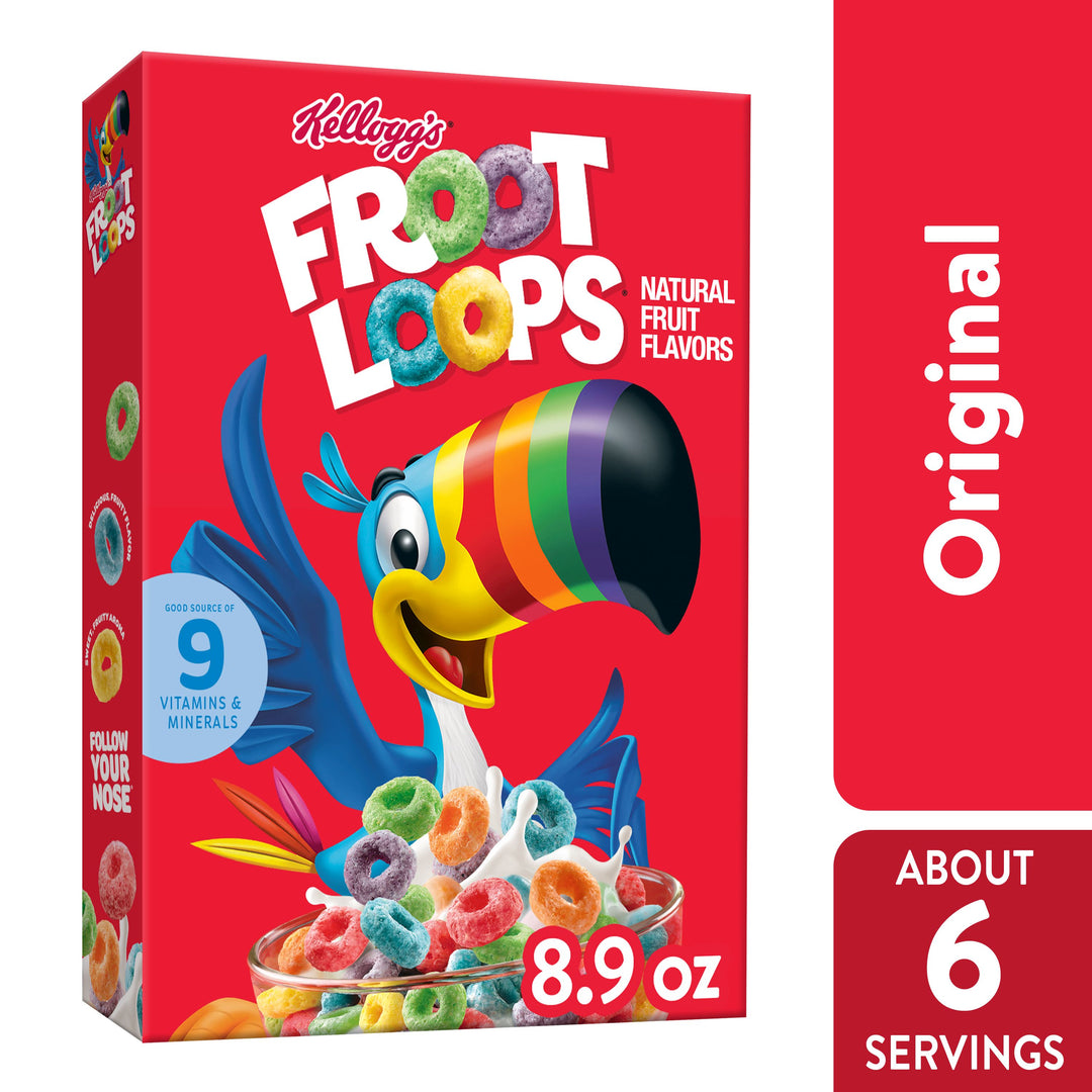 Kellogg's Froot Loops Cereal Original-8.9 oz.-18/Case