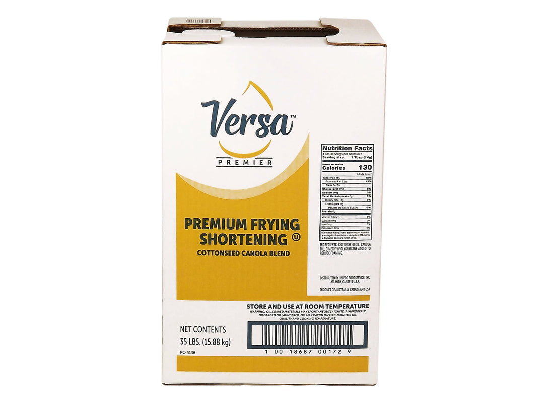 Versa Premier Premium Frying Shortening-1 Count-1/Case